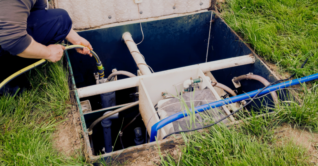 Cesspool pumping and cleaning process