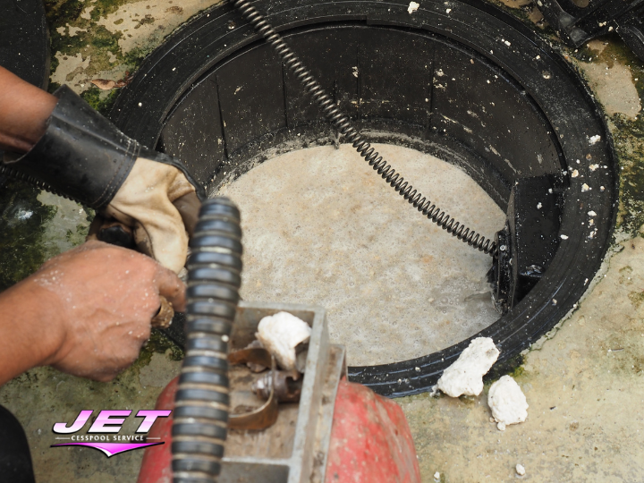 a filled cesspool after being pumped still