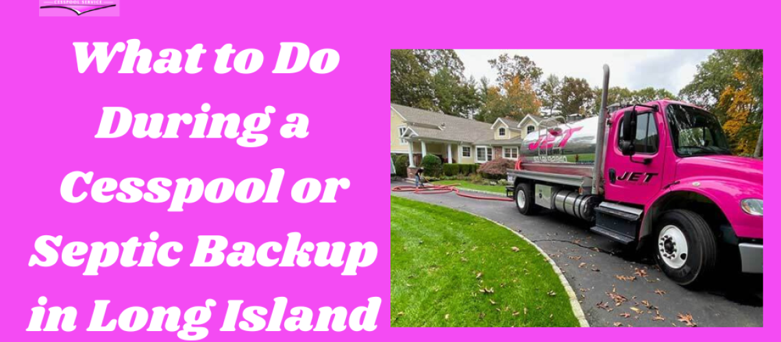 what to do during a septic backup