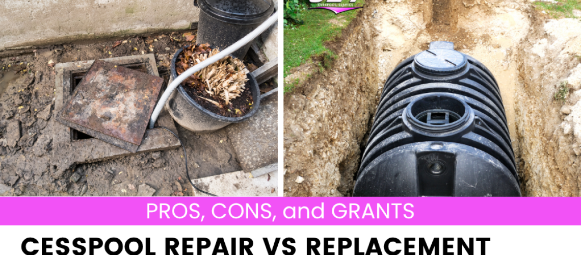 difference between cesspool repair and replacement